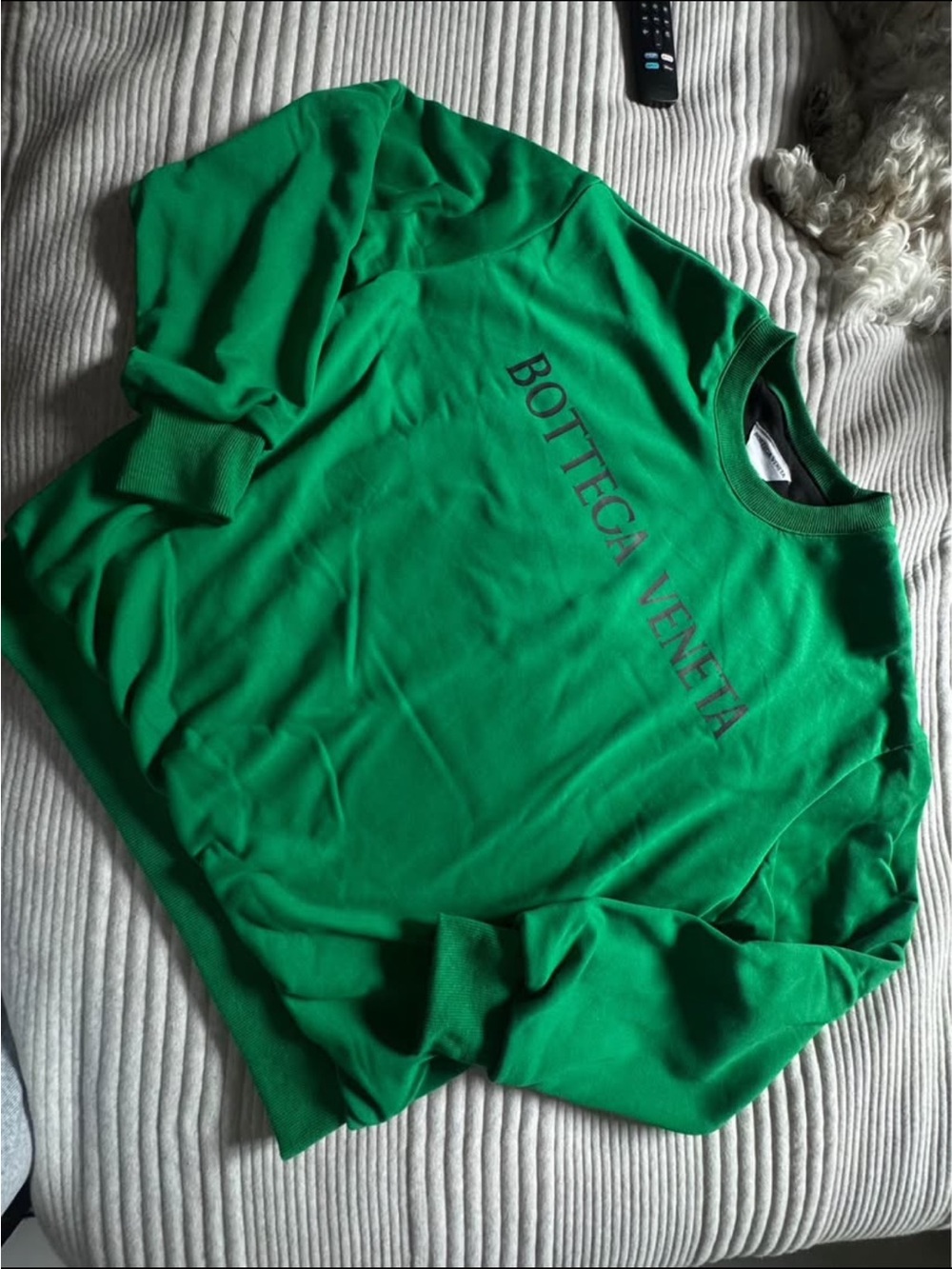 Bottega Veneta Green Logo Crewneck Sweatshirt